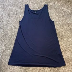 Eileen Fisher Navy blue silk tank top M
